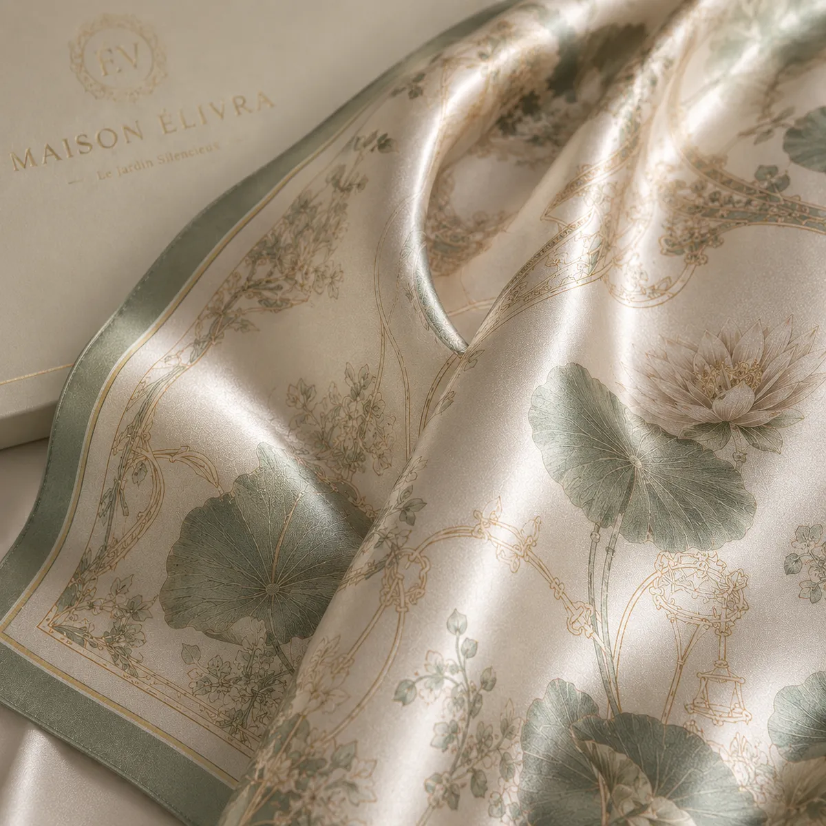 Satin chiffon texture